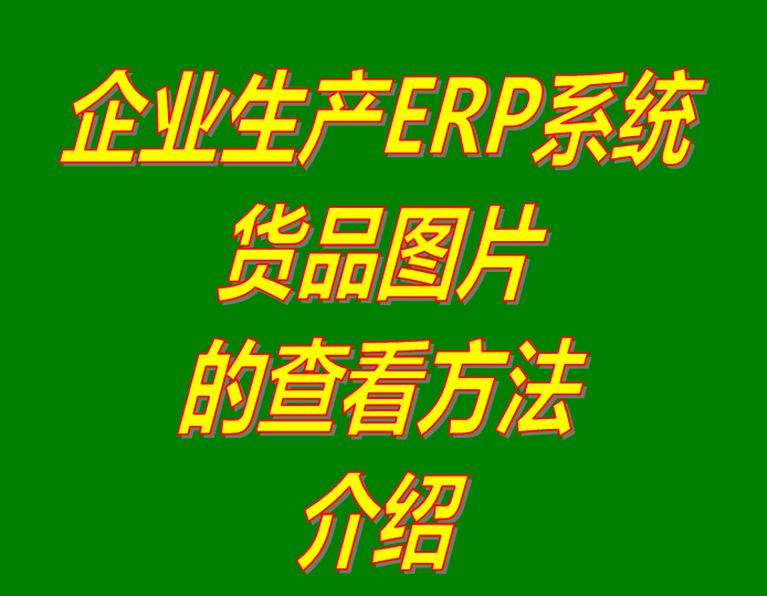 產(chǎn)商貨品圖片的查看方法_企業(yè)工廠生產(chǎn)erp倉(cāng)庫(kù)管理系統(tǒng)軟件下載